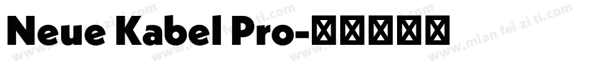 Neue Kabel Pro字体转换